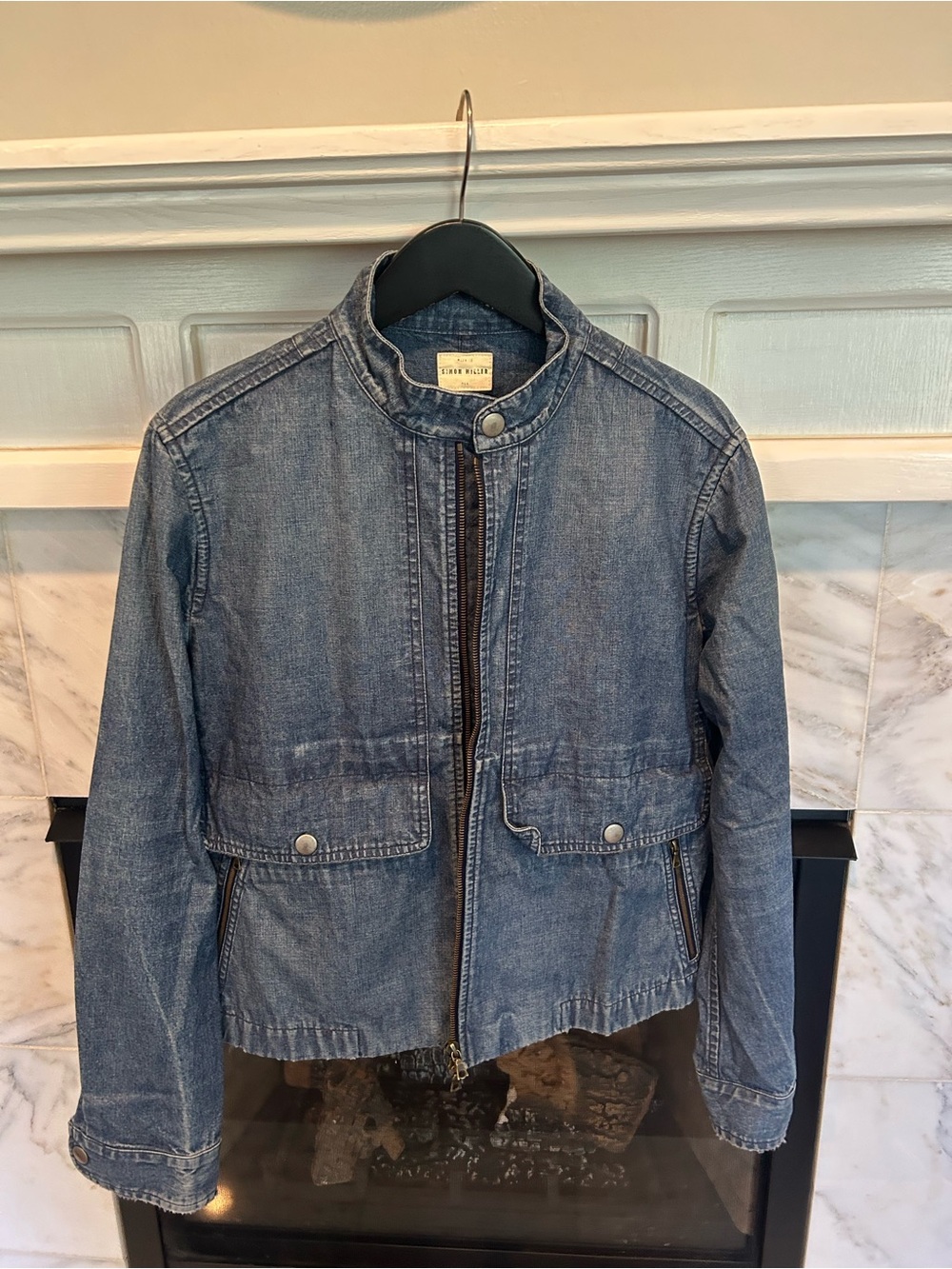 Simon Miller Denim Jacket in Faded Blue